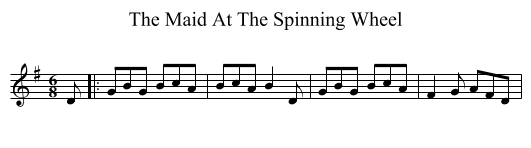 Maid At The Spinning Wheel, The  - staff notation
