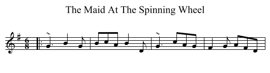 Maid At The Spinning Wheel, The  - staff notation