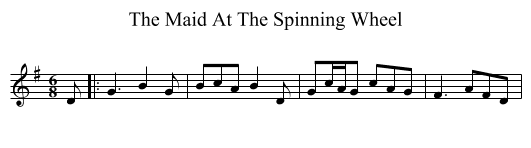 Maid At The Spinning Wheel, The  - staff notation
