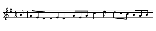 Maid at the Well - staff notation