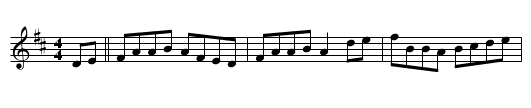 Maid Behind the Bar (in D), The - staff notation