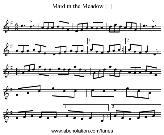 Maid in the Meadow [1] - staff notation