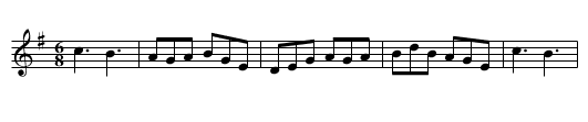 Maid in the Meadow, The - staff notation