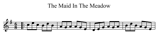 Maid In The Meadow, The  - staff notation