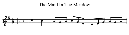 Maid In The Meadow, The  - staff notation