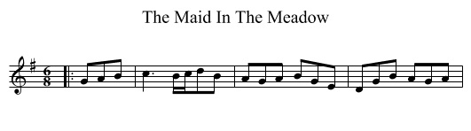 Maid In The Meadow, The  - staff notation