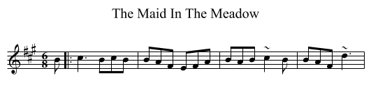 Maid In The Meadow, The  - staff notation