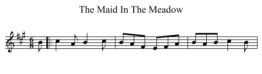 Maid In The Meadow, The  - staff notation