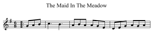 Maid In The Meadow, The  - staff notation