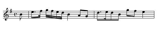 Maid of Calligan - staff notation
