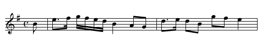 Maid of Calligan - staff notation