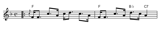 Maid of Islay    [F] - staff notation