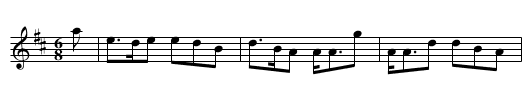 Maid of Kintail - staff notation