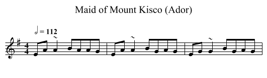 Maid of Mount Kisco (Ador) - staff notation