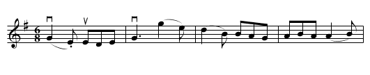 Maid of Selma -- Jig - staff notation