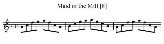 Maid of the Mill [8] - staff notation