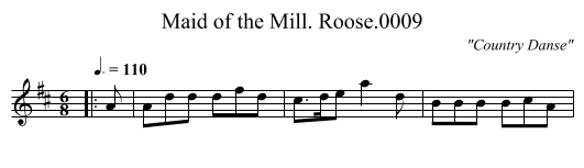 Maid of the Mill. Roose.0009 - staff notation