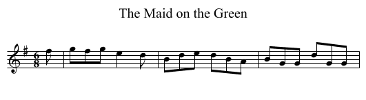 Maid on the Green, The - staff notation