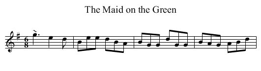 Maid on the Green, The - staff notation