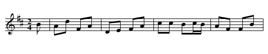 Maid on the Ladder, The - staff notation