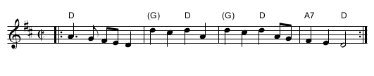 Maiden Lane   (D) - staff notation