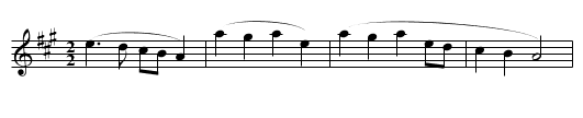 Maiden Lane - staff notation