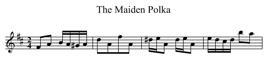 Maiden Polka, The - staff notation