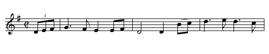 Maidin Aoibhinn Aorach - staff notation