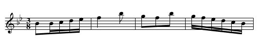 Maidin Bheag Aoibhinn - staff notation