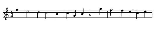 maid's last wish, The  - staff notation