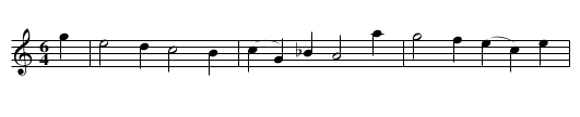 Maid's last Wish, the  - staff notation