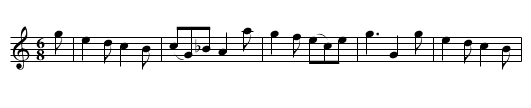 Maid’s Last Wish, The - staff notation