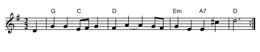 Maids' Morris (G) - staff notation