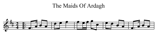 Maids Of Ardagh, The  - staff notation