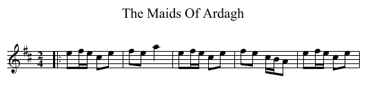 Maids Of Ardagh, The  - staff notation