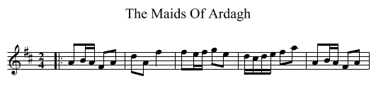 Maids Of Ardagh, The  - staff notation
