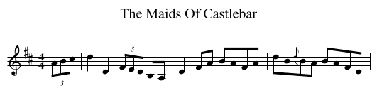Maids Of Castlebar, The  - staff notation