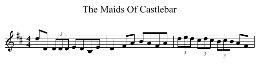Maids Of Castlebar, The  - staff notation