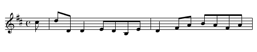 Maids of Castlebar - staff notation