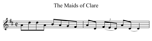 Maids of Clare, The - staff notation