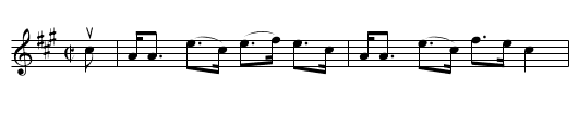 MAIDS OF ISLA -- Strathspey, THE  - staff notation
