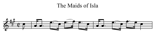 Maids of Isla, The - staff notation