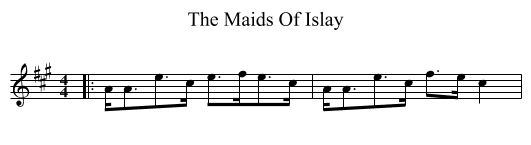 Maids Of Islay, The  - staff notation