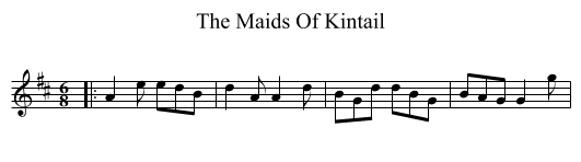 Maids Of Kintail, The  - staff notation