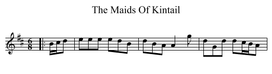 Maids Of Kintail, The  - staff notation