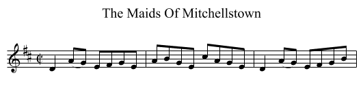 Maids Of Mitchellstown, The  - staff notation