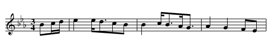 Mailí san seóirse, S. 181 - staff notation