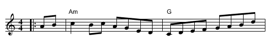 Maire Breathnach's #1 - staff notation