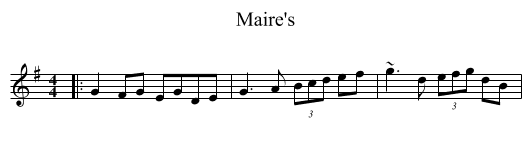 Maire's - staff notation