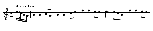 Mairghread na R&oacute;iste - staff notation